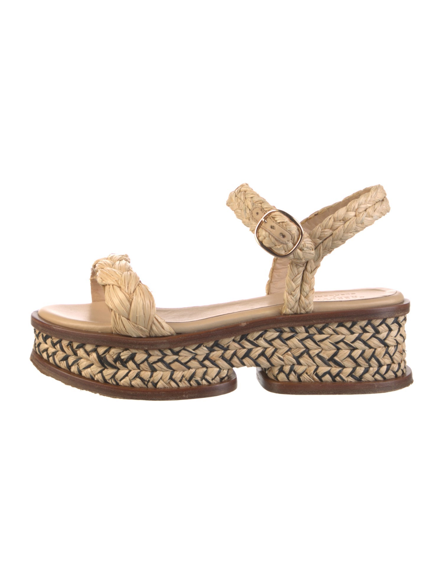 Gabriela Hearst Straw Sandals